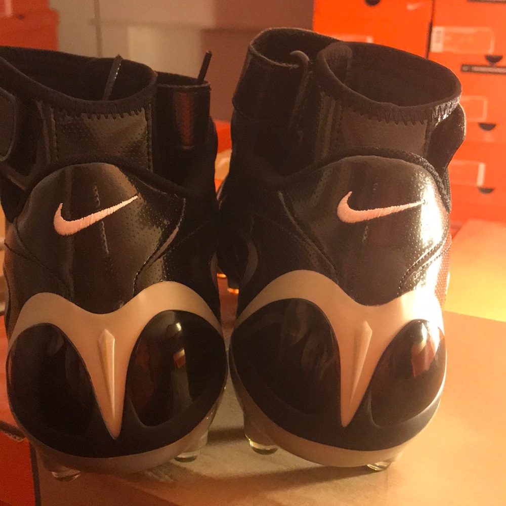 New in box Nike air zoom super bad football cleats black white mens 313406 011 - Picture 5 of 6